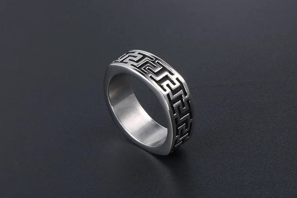 IG Style Casual Modern Style Symbol 304 Stainless Steel Polishing Men'S Rings