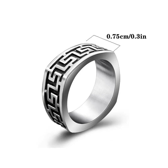 IG Style Casual Modern Style Symbol 304 Stainless Steel Polishing Men'S Rings