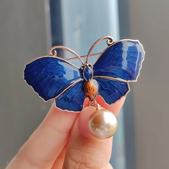IG Style Casual Sweet Butterfly Alloy Enamel Hollow Out Inlay Artificial Crystal Rhinestones Unisex Brooches