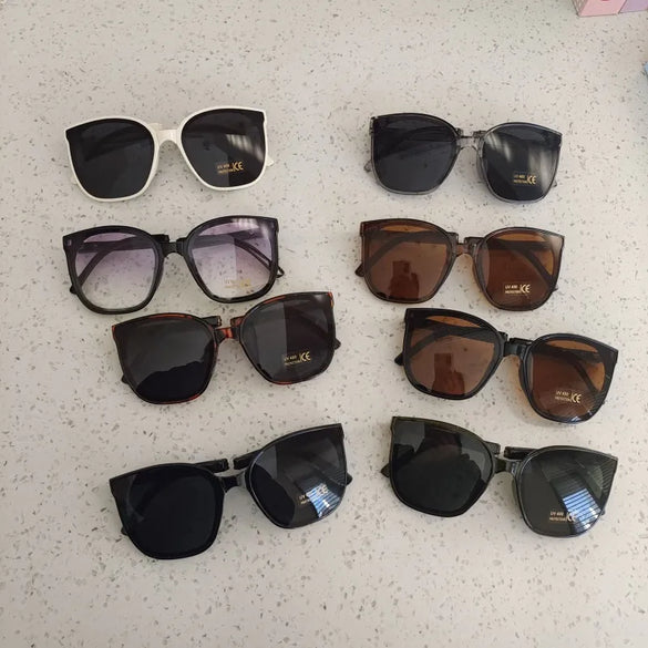 IG Style Casual Vacation Square Pc Resin Square Full Frame Kids Sunglasses