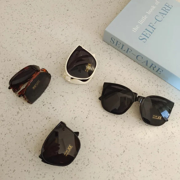 IG Style Casual Vacation Square Pc Resin Square Full Frame Kids Sunglasses