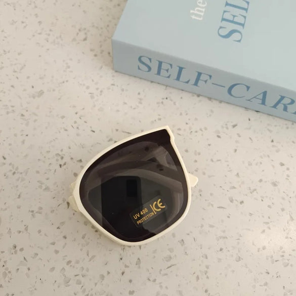 IG Style Casual Vacation Square Pc Resin Square Full Frame Kids Sunglasses