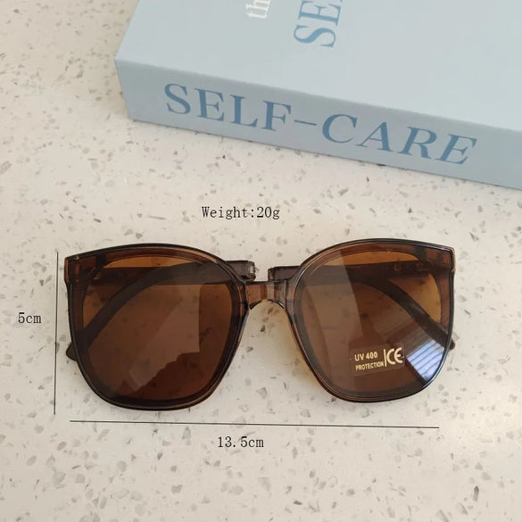 IG Style Casual Vacation Square Pc Resin Square Full Frame Kids Sunglasses