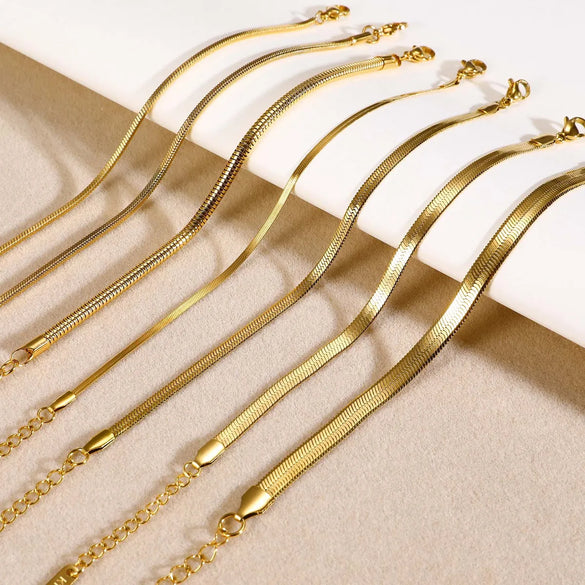 Ig Style Classic Style Solid Color Stainless Steel Plating 18k Gold Plated Bracelets