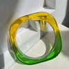 IG Style Color Block Gradient Color Arylic Wholesale Bangle