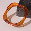 IG Style Color Block Gradient Color Arylic Wholesale Bangle