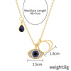 IG Style Devil'S Eye Alloy Plating Women'S Three Layer Necklace Double Layer Necklaces