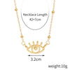 IG Style Devil'S Eye Alloy Plating Women'S Three Layer Necklace Double Layer Necklaces
