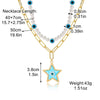 IG Style Devil'S Eye Alloy Plating Women'S Three Layer Necklace Double Layer Necklaces