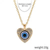 IG Style Devil'S Eye Alloy Plating Women'S Three Layer Necklace Double Layer Necklaces