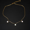 304 Stainless Steel 18K Gold Plated IG Style Elegant Simple Style Polishing Plating Round Necklace