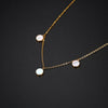 304 Stainless Steel 18K Gold Plated IG Style Elegant Simple Style Polishing Plating Round Necklace