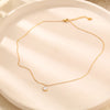 304 Stainless Steel 18K Gold Plated IG Style Elegant Simple Style Polishing Plating Round Necklace