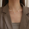 304 Stainless Steel 18K Gold Plated IG Style Elegant Simple Style Polishing Plating Round Necklace