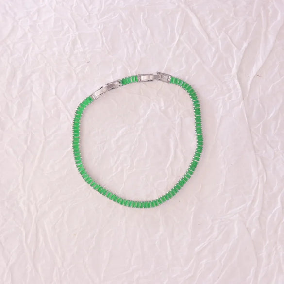 IG Style French Style Classic Style Geometric 304 Stainless Steel Titanium Steel 18K Gold Plated Zircon Bracelets In Bulk