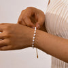 IG Style Geometric 18K Gold Plated 201 Stainless Steel Imitation Pearl Wholesale Bracelets