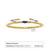 IG Style Geometric 18K Gold Plated Rope Haematite Wholesale Bracelets Drawstring Bracelets