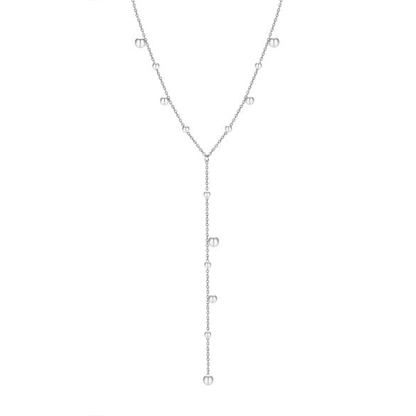 Ig Style Geometric Stainless Steel Tassel Pendant Necklace