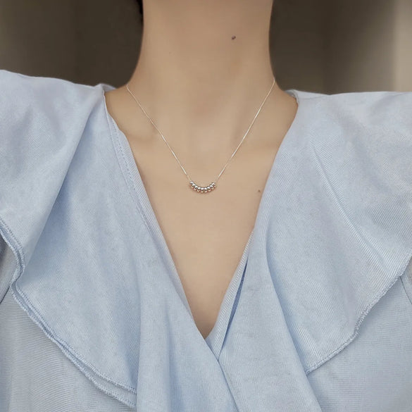 Ig Style Geometric Sterling Silver Plating Necklace
