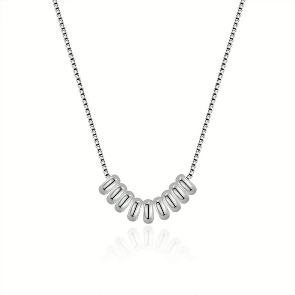 Ig Style Geometric Sterling Silver Plating Necklace