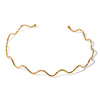 Ig Style Geometric Titanium Steel Plating 18k Gold Plated Choker