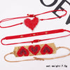 IG Style Heart Shape Glass Knitting Women'S Bracelets