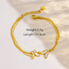 IG Style Luxurious Modern Style Pentagram Circle Moon 304 Stainless Steel 14K Gold Plated Shell Zircon Bracelets In Bulk