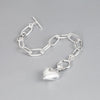 Ig Style Modern Style Heart Shape Sterling Silver Bracelets In Bulk
