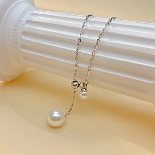 Ig Style Simple Style Geometric Stainless Steel Necklace In Bulk