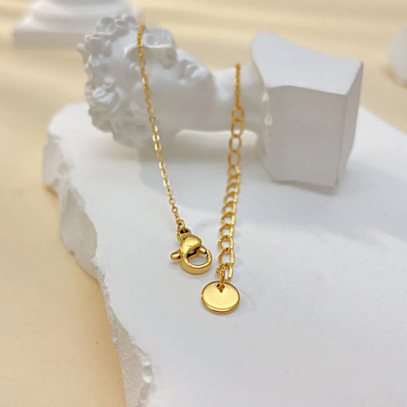 Ig Style Simple Style Geometric Titanium Steel Necklace In Bulk