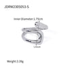 Wholesale Jewelry IG Style Simple Style Irregular Solid Color 304 Stainless Steel Plating Open Rings