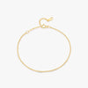 Ig Style Simple Style Round Sterling Silver Plating Inlay Zircon 14k Gold Plated Bracelets