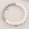Wholesale Jewelry IG Style Simple Style Round Titanium Steel 18K Gold Plated Pearl Plating Rings Bracelets Earrings