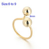 Wholesale Jewelry IG Style Simple Style Round Titanium Steel 18K Gold Plated Pearl Plating Rings Bracelets Earrings