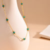 IG Style Simple Style Solid Color 18K Gold Plated 201 Stainless Steel Mostacilla Wholesale Necklace