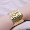 IG Style Simple Style Solid Color 304 Stainless Steel 18K Gold Plated Bangle In Bulk
