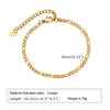 IG Style Simple Style Solid Color 201 Stainless Steel 18K Gold Plated Bracelets In Bulk