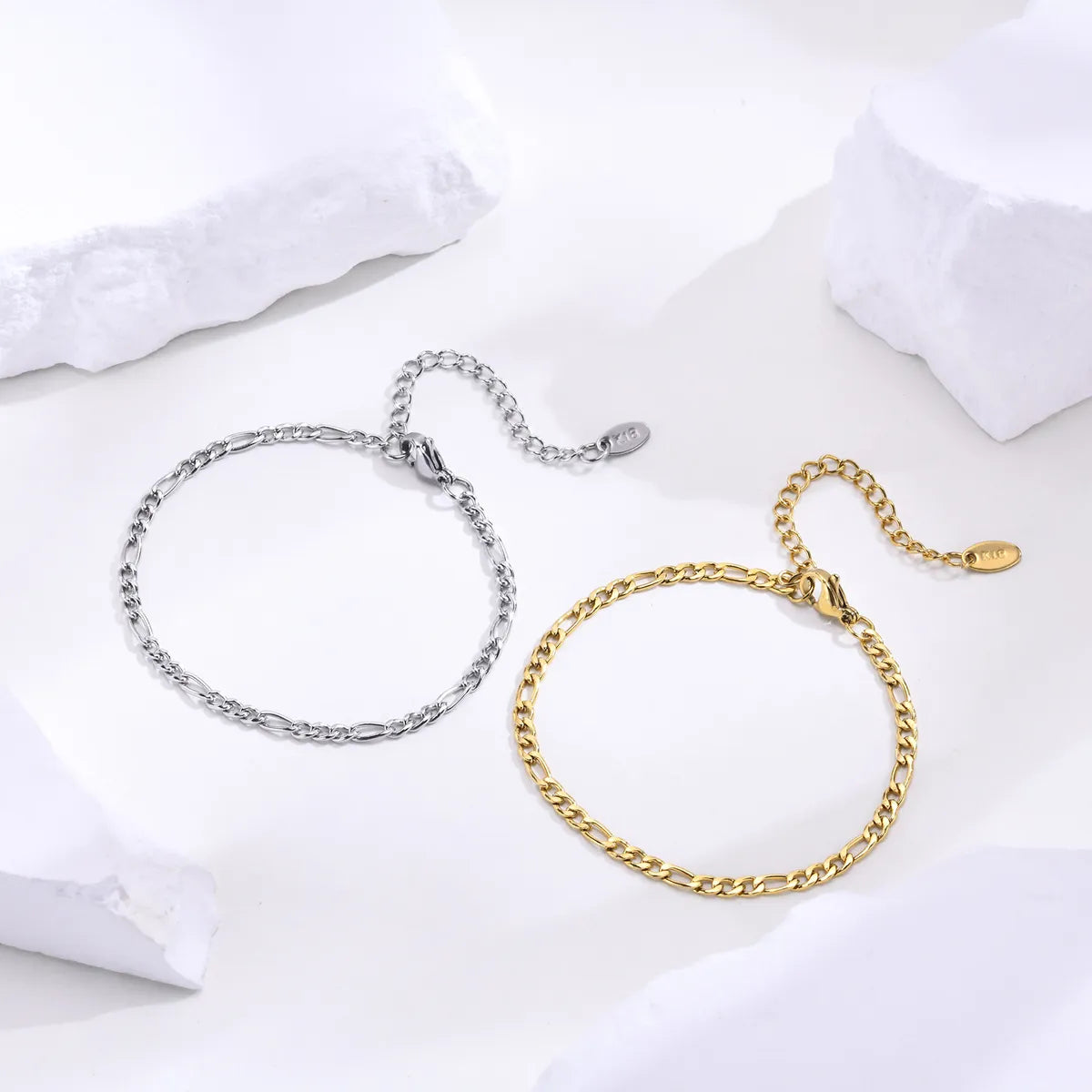 IG Style Simple Style Solid Color 201 Stainless Steel 18K Gold Plated ...
