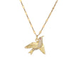 Ig Style Simple Style Woodpecker Bird Stainless Steel Copper Gold Plated Zircon Pendant Necklace In Bulk