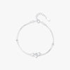 Ig Style Sweet Simple Style Heart Shape Sterling Silver Rhodium Plated Bracelets In Bulk