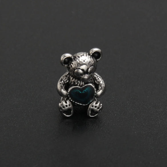 1 Piece 304 Stainless Steel Zircon Tree Heart Shape Crown Polished Pendant Beads Chain