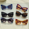 IG Style Y2K Casual Color Block Pc Resin Polygon Butterfly Frame Full Frame Women'S Sunglasses
