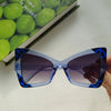 IG Style Y2K Casual Color Block Pc Resin Polygon Butterfly Frame Full Frame Women'S Sunglasses