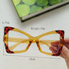 IG Style Y2K Casual Color Block Pc Resin Polygon Butterfly Frame Full Frame Women'S Sunglasses
