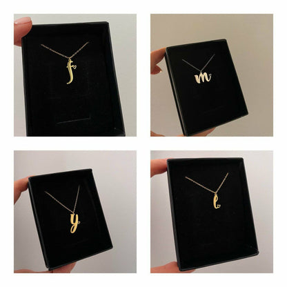 14k Gold initial Necklace With Tiny Heart Custom Letter Necklaces Personalized Gifts for Bridesmaid Name Jewelry Handmade Gifts for Her