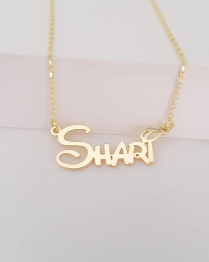 Necklace With Disney Font,Disney Font Name Necklace,Gold Disney Name Necklace,Disne Gift,Birthday Gift