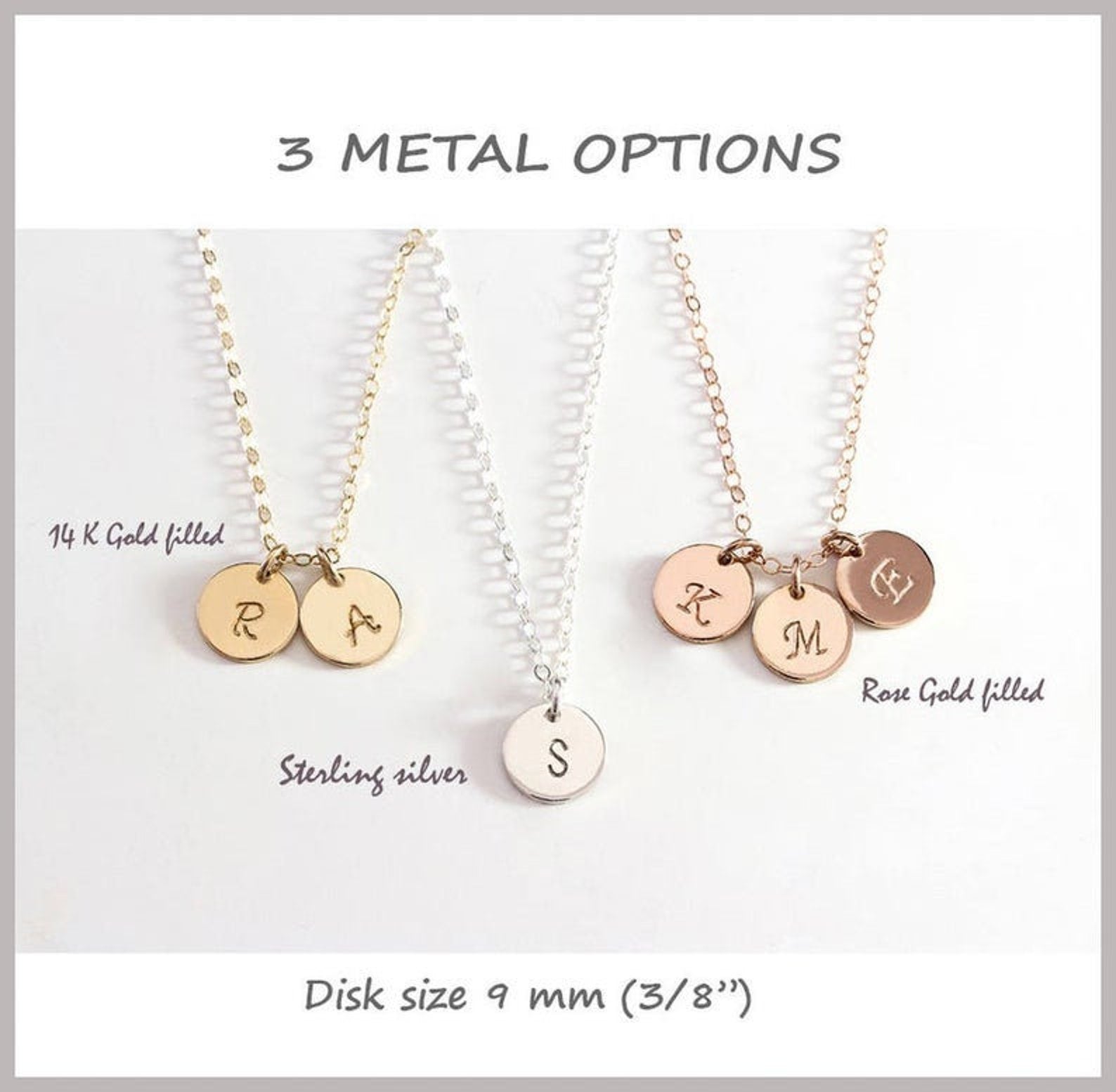 Personalized Letter Tag Necklaces