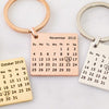 Custom Calendar Keychain • Save The Date Keychain • Wedding Date Pendant • Fiancé Gift • Anniversary Gift • Push Present For New Mom