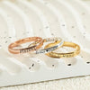 Personalized Stacking Name Rings, Custom Engraved Rings, Dainty Gold Wedding Ring, Both Sides Engraveable, Engagement Gift for Her