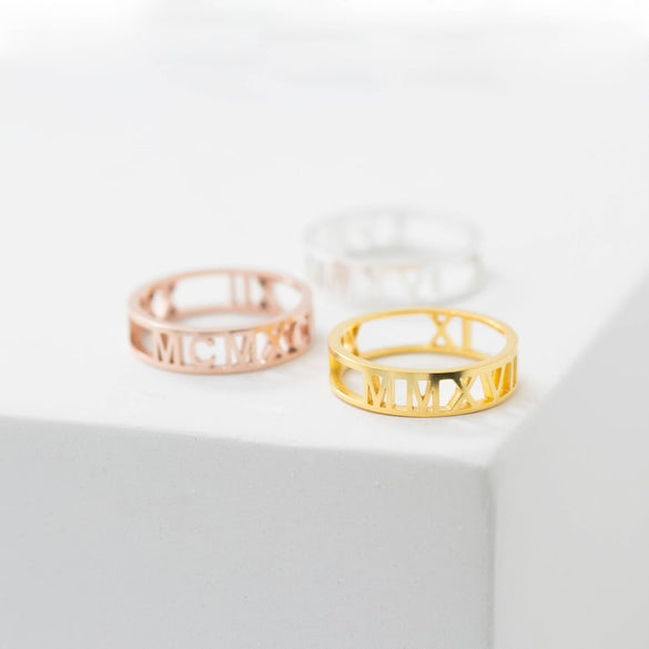 Coordinates Ring • Stacking Personalized GPS Ring • Latitude Longitude • Personalized Custom Location Jewelry • Christmas Gifts